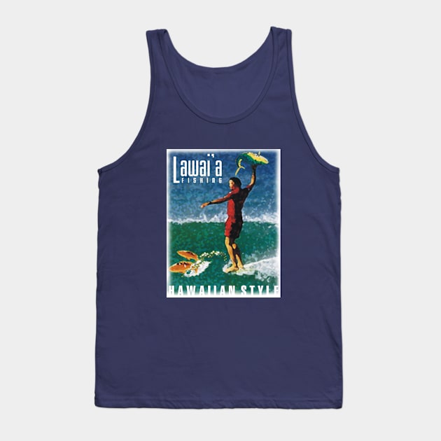 The Lawai'a (Fisherman) Hawaiian Style Tank Top by badtuna